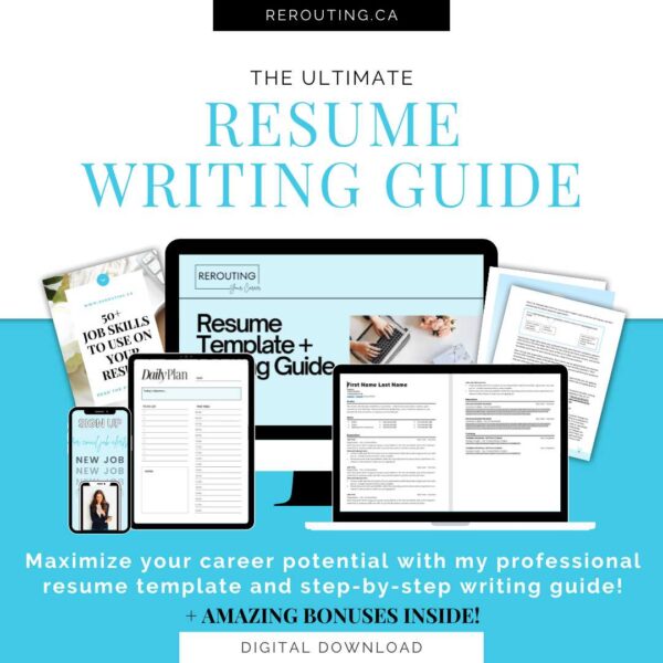 Professional Resume Template Plus Step by Step Resume Writing Guide