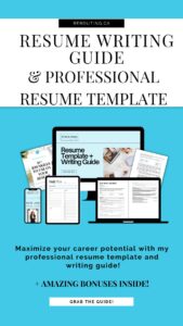 Professional Resume Template and Writing Guide
